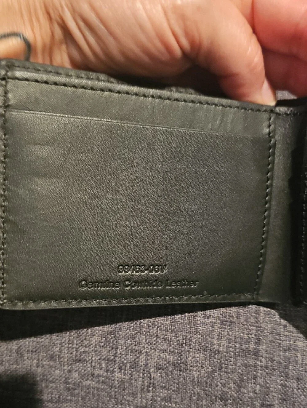 Harley-Davidson Leather Black Embossed Logo Wallet Bi Fold Men Motorcycle